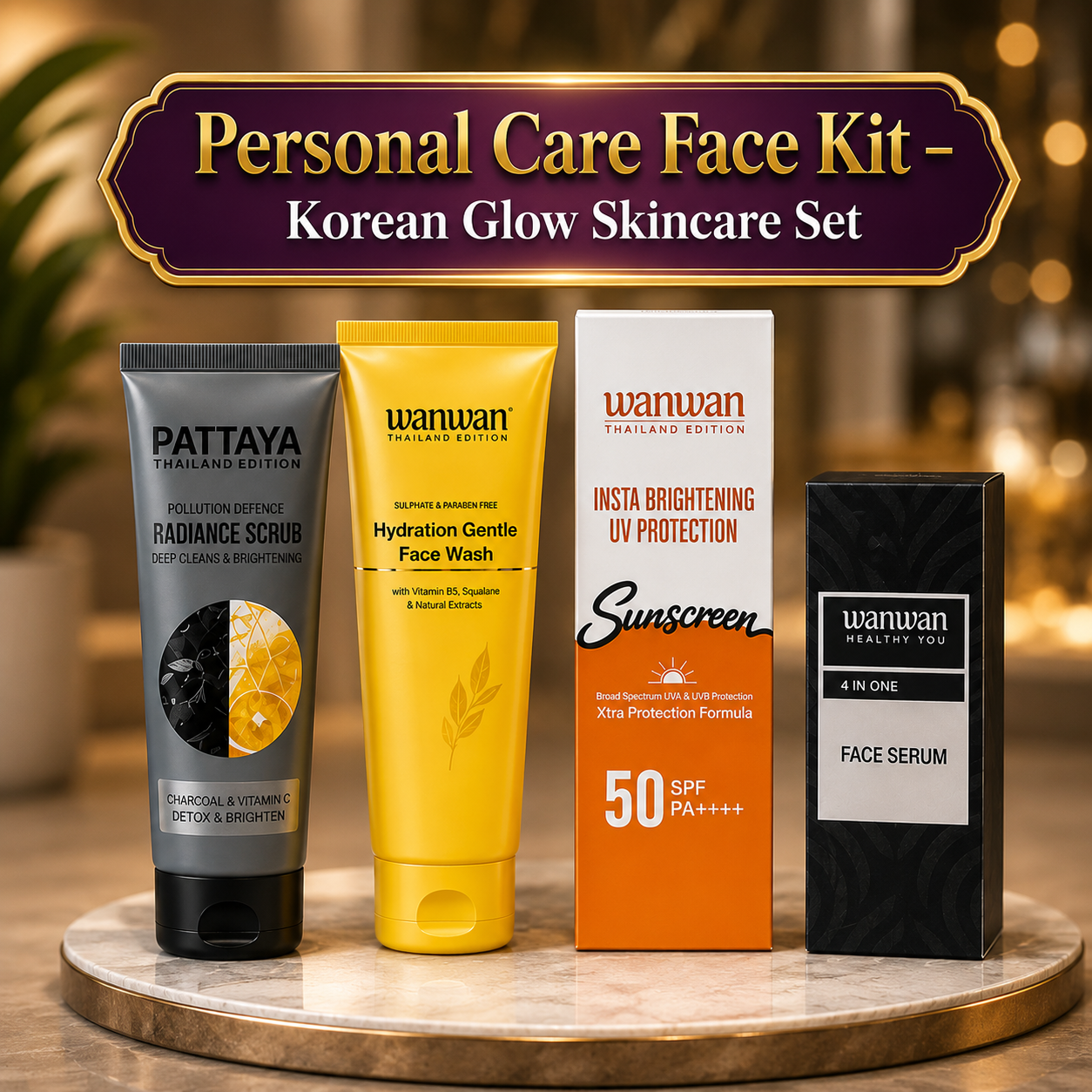 Personal Care Face Kit – Korean Glow Skincare Set