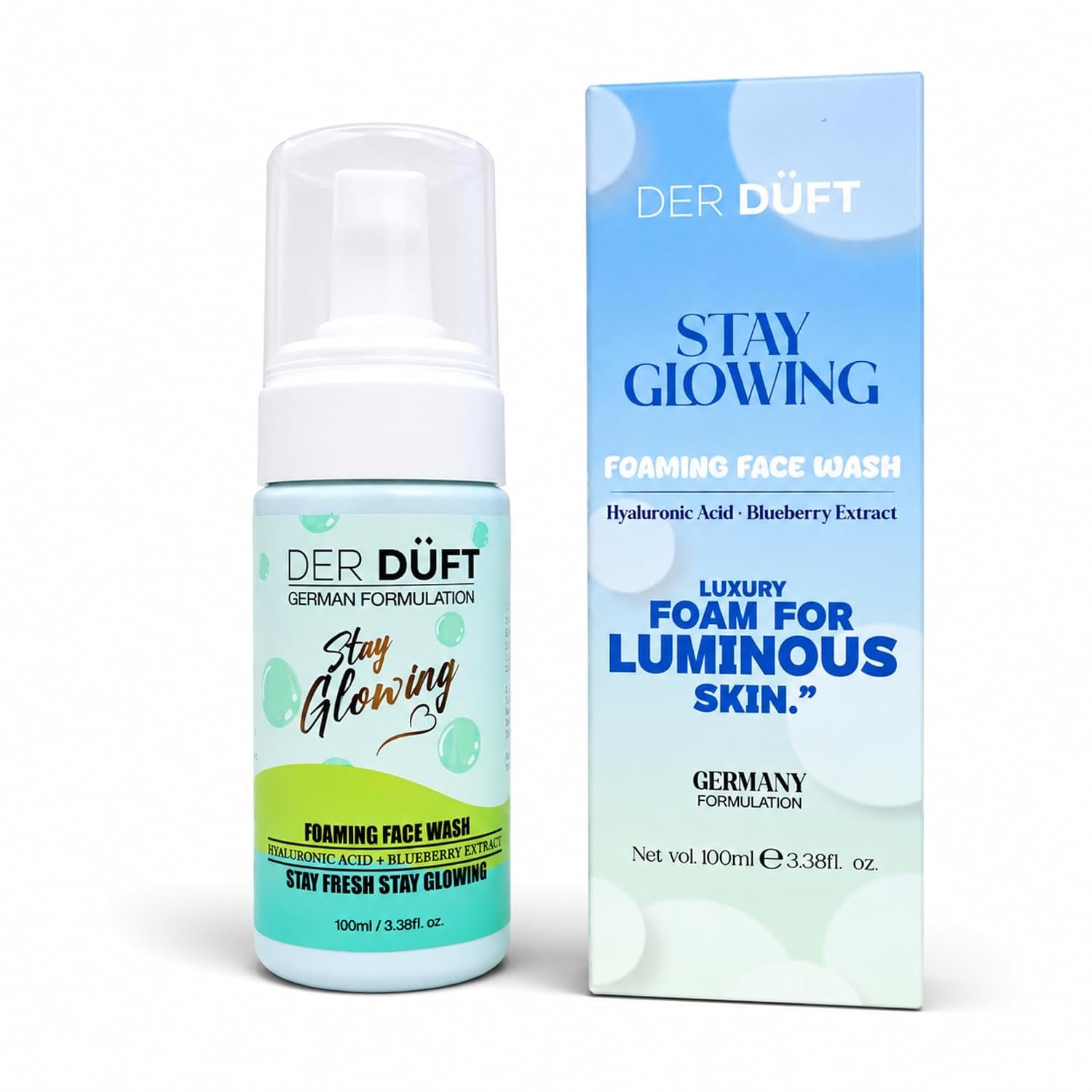 Stay Glowing Foaming Face Wash Gentle Daily Face Wash for Men & Women,