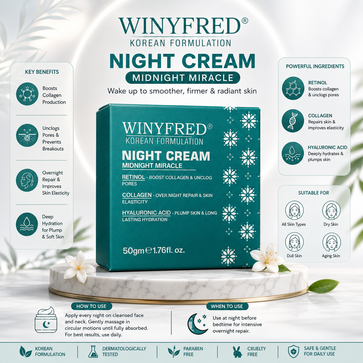 WINYFRED Midnight Miracle Night Cream